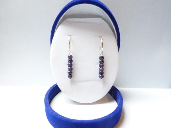 Safír - náušnice (0411)